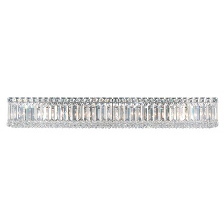 Schonbek 2225GS Swarovski Lighting Quantum Bathroom Light, Stainless Steel